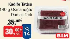 OSMANOĞLU DAMAK TADI KADİFE TATLISI 140 G fiyat ve kampanya bilgisi